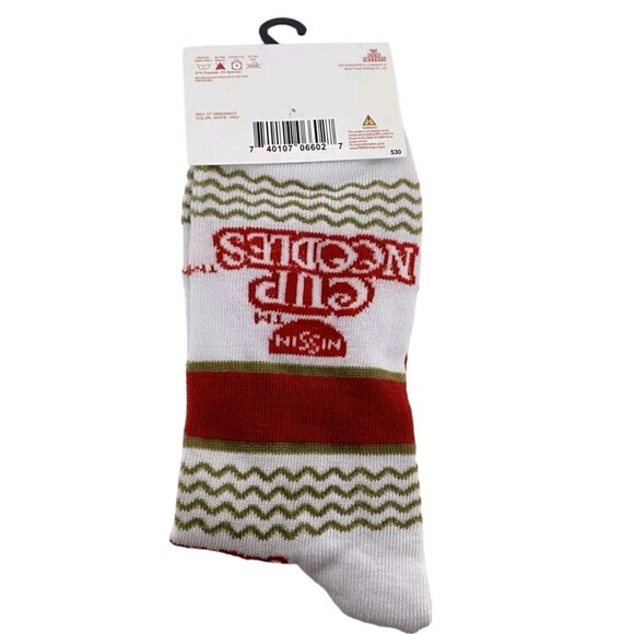 Novelty Funny Crew Socks: Nissin Cup Noodles Mtn Dew Moon Pie Pop Tarts - Picture 3 of 13